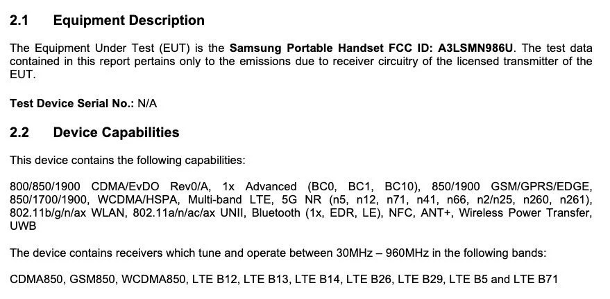 Galaxy Note 20 Plus SM N986U FCC 5G | Techlog.gr - Χρήσιμα νέα τεχνολογίας