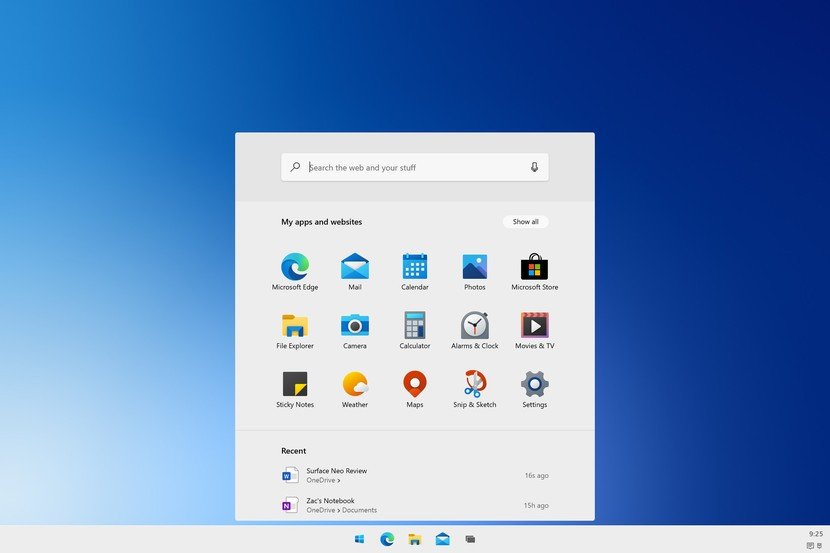 windows 10x start1 | Techlog.gr - Χρήσιμα νέα τεχνολογίας