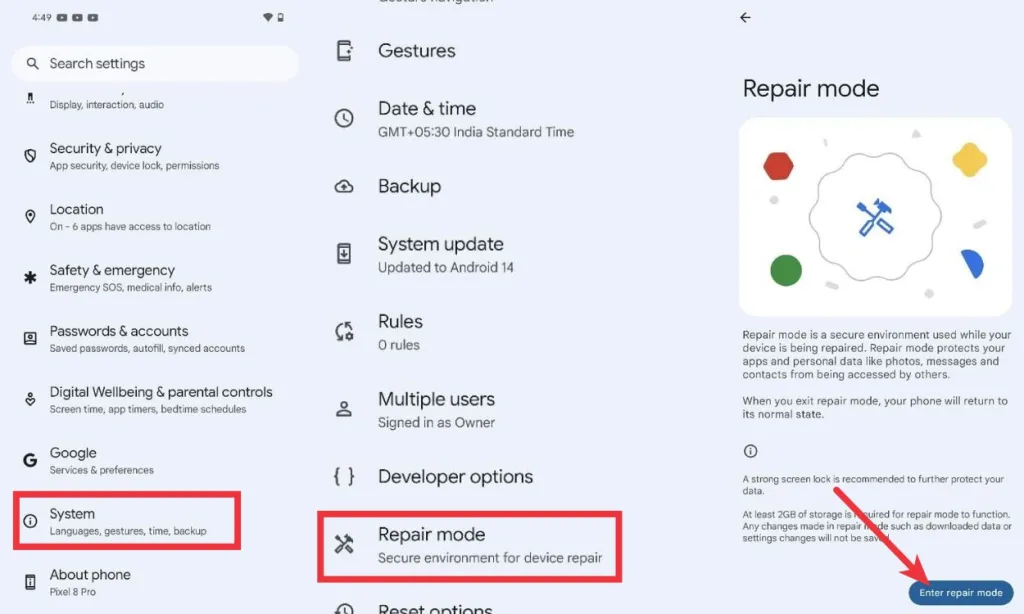 Google Pixel Repair Mode Settings | Techlog.gr - Χρήσιμα νέα τεχνολογίας