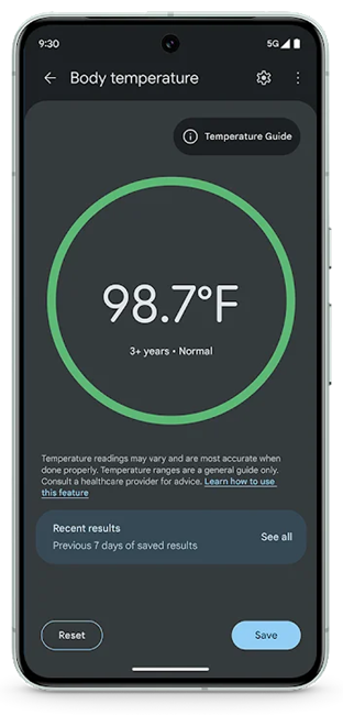 Body Temperature Thermometer app for Pixel 8 Pro | Techlog.gr - Χρήσιμα νέα τεχνολογίας