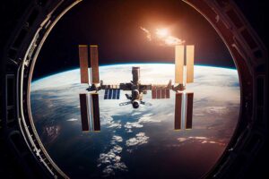 space travel vehicle orbiting planet with technology generative ai | Techlog.gr - Χρήσιμα νέα τεχνολογίας